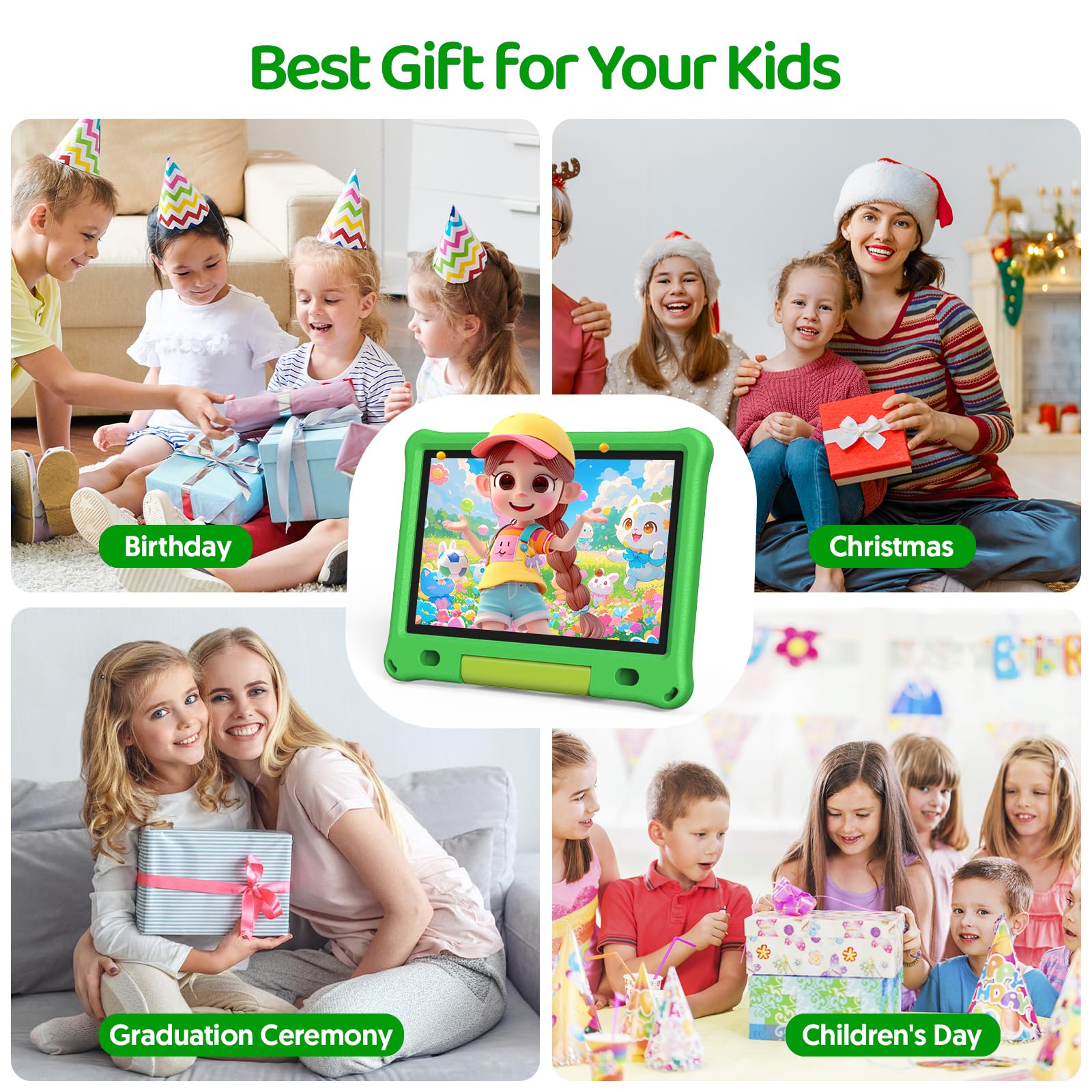 Amazon.com : Fitifun Kids Tablet with Case, 10 Inch Android 15